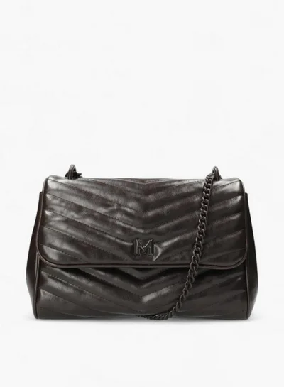 MEXX Textured Shoulder Bag with Chain Strap