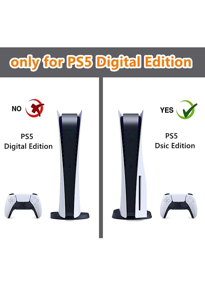 Excefore Skin for PlayStation 5 Disc Edition, Sticker for PS5 Vinyl Decal Cover for Playstation 5 Controller  - Image 4
