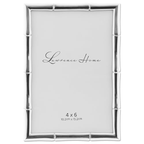 Lawrence Frames Lawrence 710146 Silver Metal Bamboo 4x6 Picture Frame - Image 4
