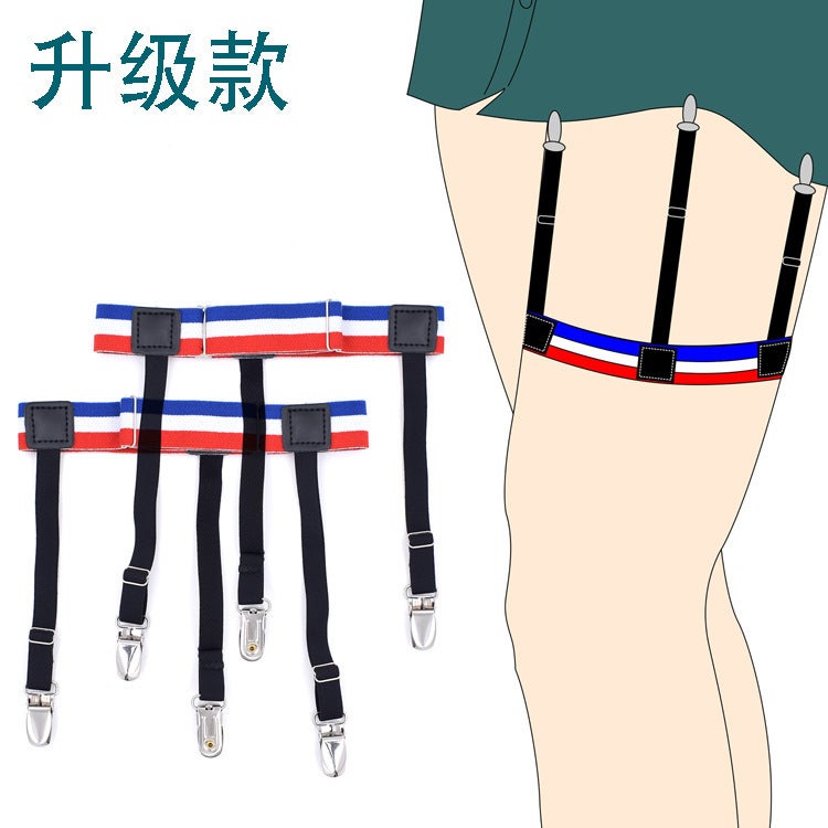 Source Men'S Shirt Wrinkle-Resistant Non-Slip Shirt Clip Nylon Material Elastic Garter Belt Scj-S - Image 1