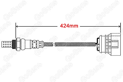 GoSens 070 Oxygen Sensor for Toyota Landcruiser OE# 8946735021,250-54052,234-9003,F00E261337, 1996-2002, Front O2 sensor, Upstream sensor, wires 4, length 424mm - Image 5