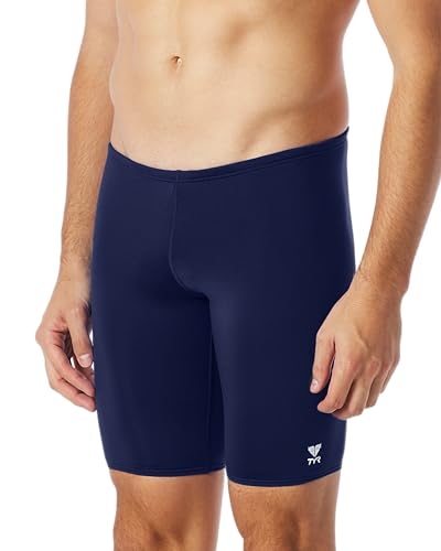 TYR Men's Standard Durafast One Jammer Swimsuit, Navy, 34 - Image 3