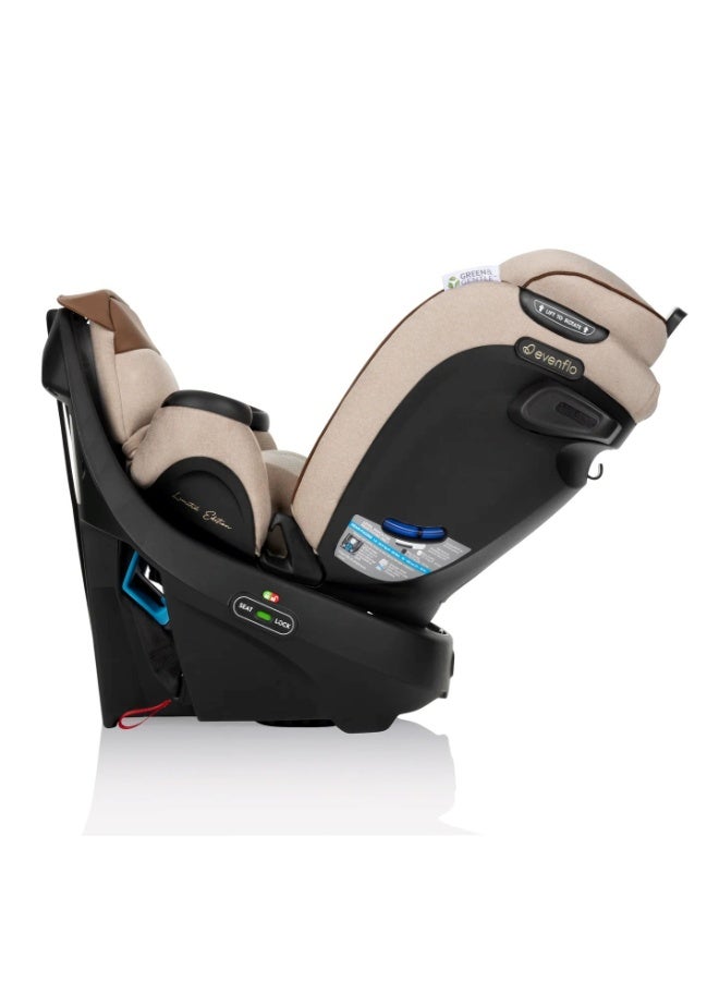 Evenflo - Limited Edition Revolve360 Extend All-in-One Rotational Car Seat with Green & Gentle Fabric - Champagne - Image 4
