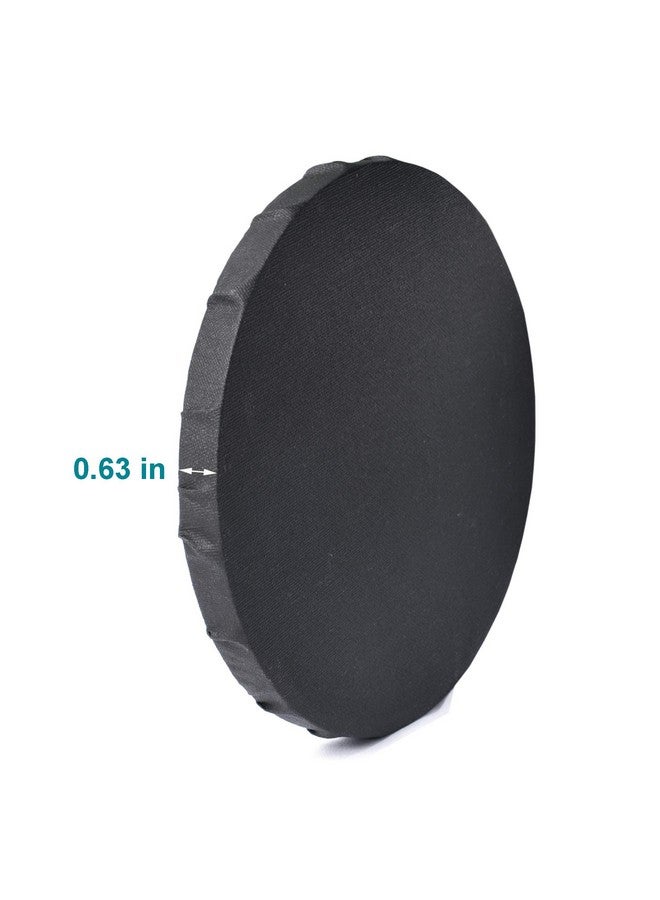 IVON 4Pcs Black Round Canvas For Painting 12'' & 8'' Stretched Circle Canvas Board For Oil Paint Acrylic Pouring - Image 4
