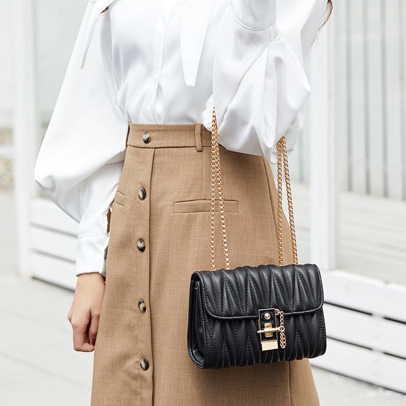 One-Piece Drop-Shipping Simple And Elegant Embroidered Bag 2026 Fashionable Trendy Women'S Shoulder Bag Chain Crossbody Bag Phone Bag - Image 3
