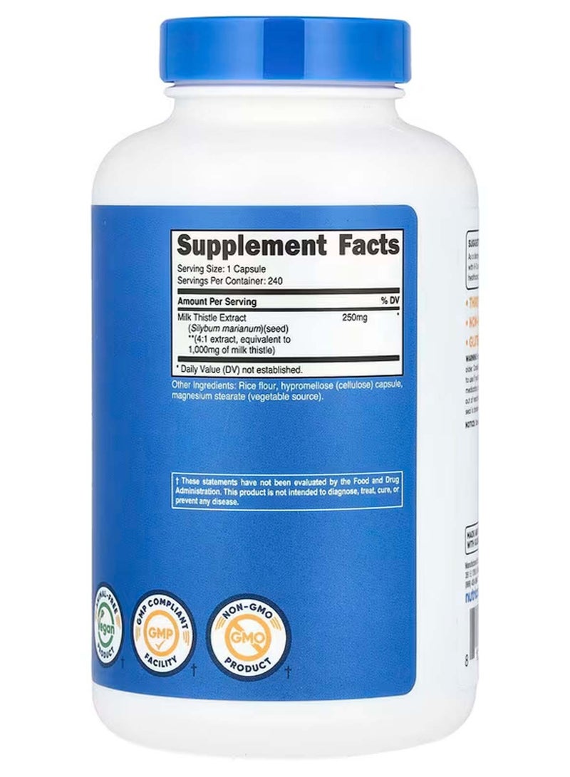 حليب الشوك ، 1،000 ملجم ، 240 كبسولة - Image 2