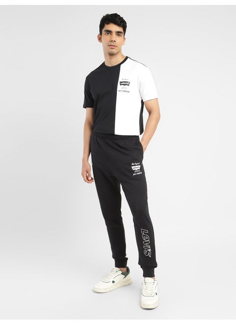 Men's Black Regular Fit Joggers