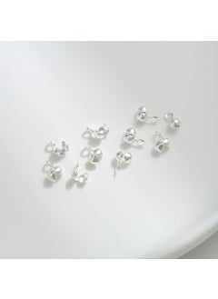 14K Gold-Plated Clasps DIY Jewelry C bright silver 6x 3mm [10]]
