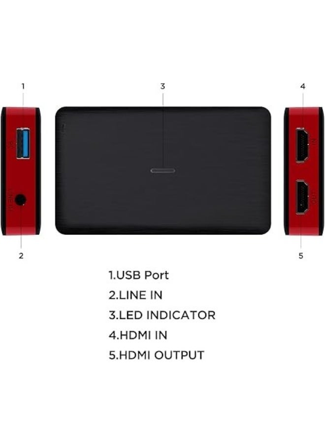 USB 3.1 HDMI Game Capture Card 4K30, Live Streaming and Recording, Supports 4K 30FPS, 1080p 120FPS, 1440p 60FPS - Image 4