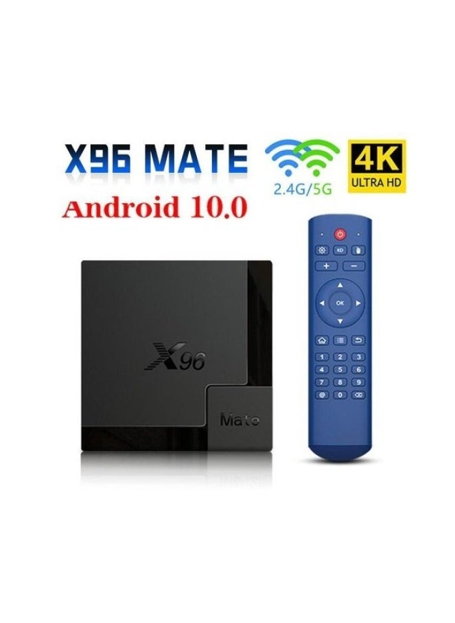 X96 - X96 Mate Smart TV Box, 4GB RAM + 64GB ROM, Android 10.0 TV Box, Allwinner H616 Quad Core ARM Cortex A53 CPU, Support Dual WiFi 2.4G/5G, 4K/UHD/3D Media Player, H.265 Ethernet 10/100M Set Top Box - Image 1