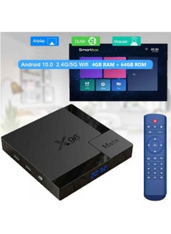 X96 X96 Mate Smart TV Box, 4GB RAM + 64GB ROM, Android 10.0 TV Box, Allwinner H616 Quad Core ARM Cortex A53 CPU, Support Dual WiFi 2.4G/5G, 4K/UHD/3D Media Player, H.265 Ethernet 10/100M Set Top Box  - Image 2