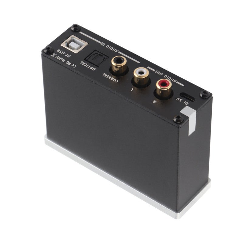 Audio Decoder USB DAC Height Decoding - Adopt MS8412+SA9023+NE5532+97220 Chipset Headphone Amplifier with High and Low Sound Adjustment for 3.5MM Headphones - Image 5