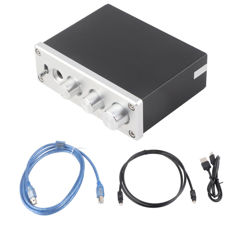Audio Decoder USB DAC Height Decoding - Adopt MS8412+SA9023+NE5532+97220 Chipset Headphone Amplifier with High and Low Sound Adjustment for 3.5MM Headphones - Image 1