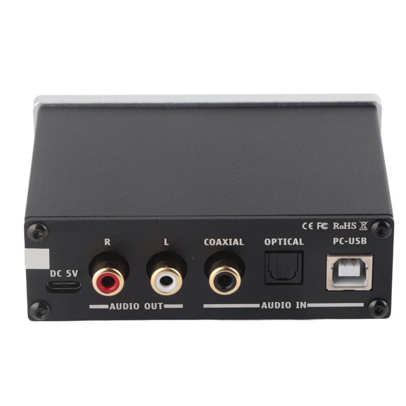 Audio Decoder USB DAC Height Decoding - Adopt MS8412+SA9023+NE5532+97220 Chipset Headphone Amplifier with High and Low Sound Adjustment for 3.5MM Headphones - Image 4