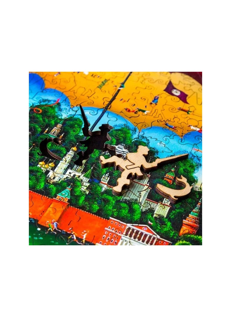 Puzzles - Day and Night Davici Wooden Jigsaw Puzzle - Image 1
