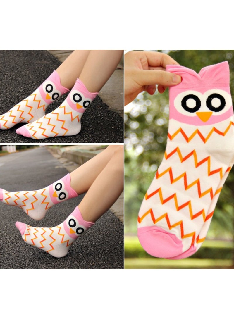 KASTWAVE 5 Pairs Ladies Socks Winter Cotton Wowens Socks Animal Cat Dog Socks Gift for Wowen - Image 5
