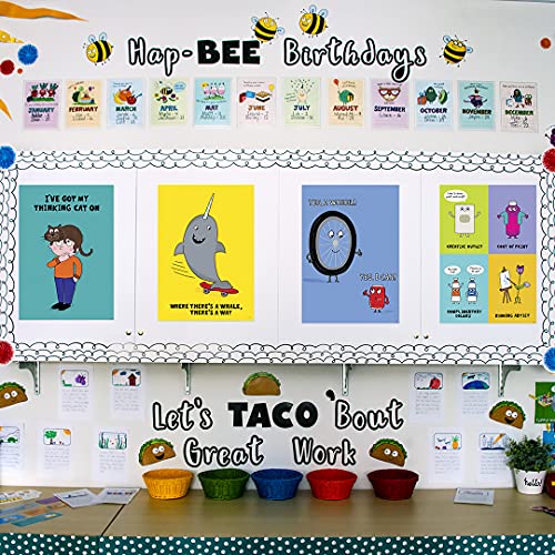 Creative Teaching Press حروف CTP بولد سوداء بارزة للفصل الدراسي - مستلزمات التعليم المنزلي الأساسية - أفضل مستلزمات العودة إلى المدرسة (1949) - Image 5