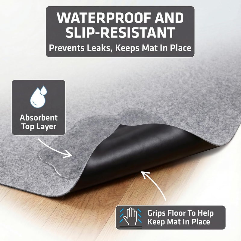 drymate Washable Pee Pads for Dogs (2-Pack), Waterproof, Absorbent, Non-Slip, Reusable Pet Training Potty Puppy Mats, Housebreaking, Incontinence Bed Pads, Crate/Kennel (USA Made) (Large, 29” x 36”) - Image 3