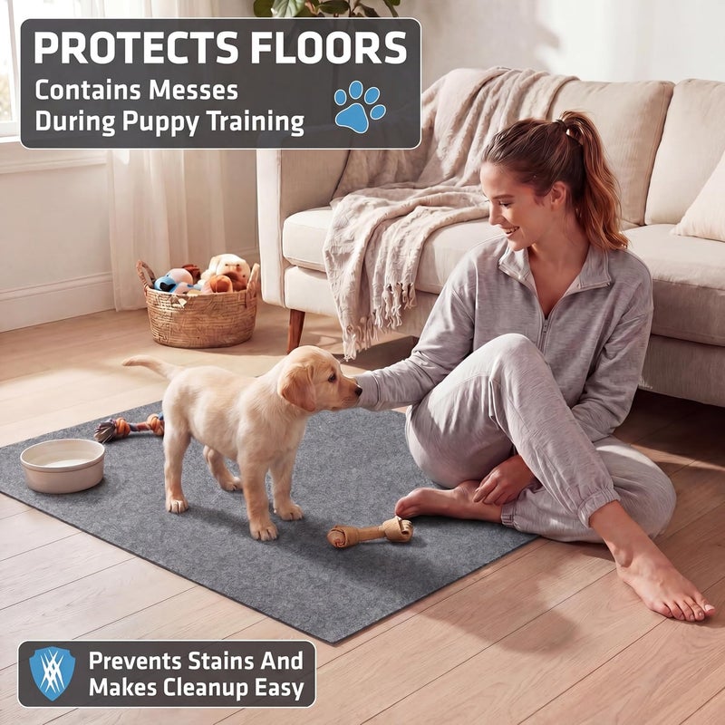 drymate Washable Pee Pads for Dogs (2-Pack), Waterproof, Absorbent, Non-Slip, Reusable Pet Training Potty Puppy Mats, Housebreaking, Incontinence Bed Pads, Crate/Kennel (USA Made) (Large, 29” x 36”) - Image 2