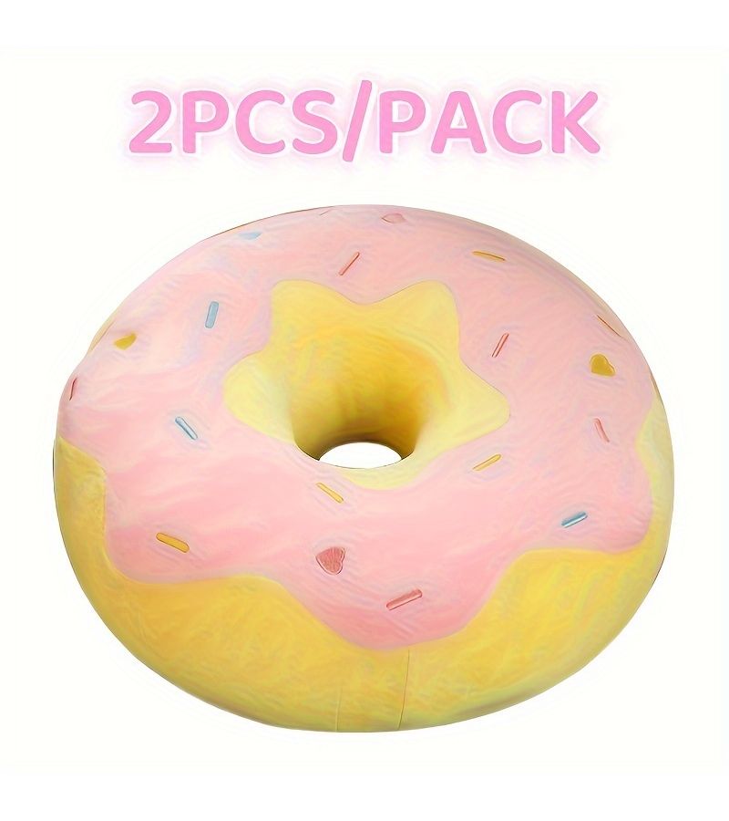2 Pack Round Cutout Style Chair Pads White Powder 14.7 Inch Hollow Design Medium Soft Resilience Lightweight Seat Cushion For Sofas Chairs Floors And Couch Pads - Image 5