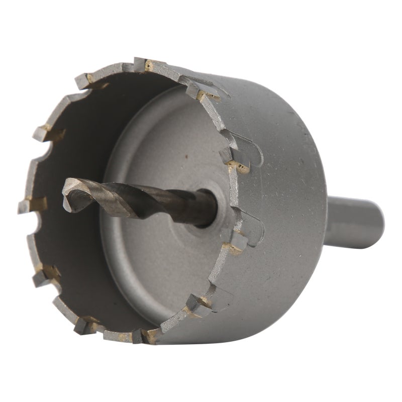Carbide Hole Saw 50-100mm Cutting Diameter - Incisive Cutting Edge for Steel Plate Stainless Steel Aluminum Plate - Low Resistance Design for Calcium Silicate Plate Plastic Plate Resin Plate - Image 1