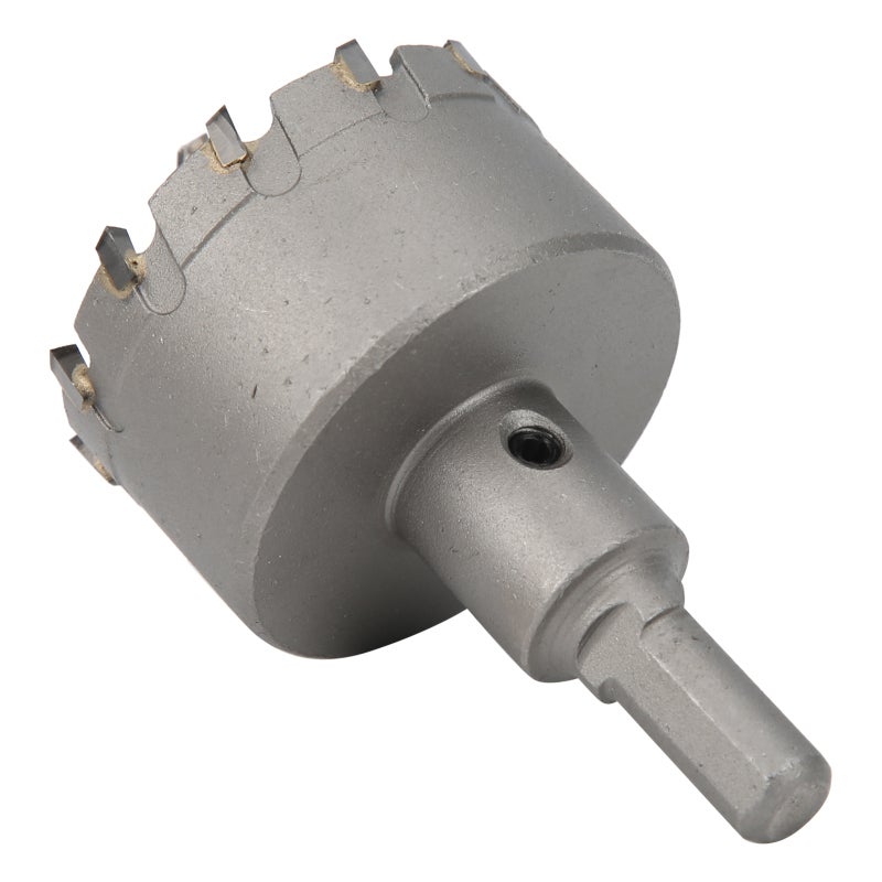 Carbide Hole Saw 50-100mm Cutting Diameter - Incisive Cutting Edge for Steel Plate Stainless Steel Aluminum Plate - Low Resistance Design for Calcium Silicate Plate Plastic Plate Resin Plate - Image 4