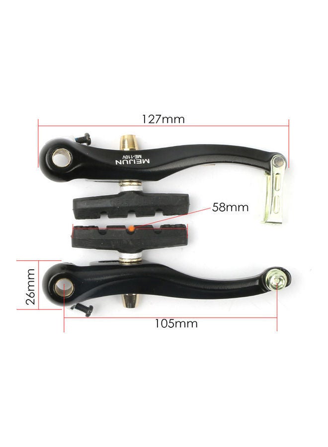 نيبمينينت طقم مشبك فرامل على شكل حرف V بتصميم خطي لإكسسوارات الدراجة الهوائية 15 x 10سم - Image 3