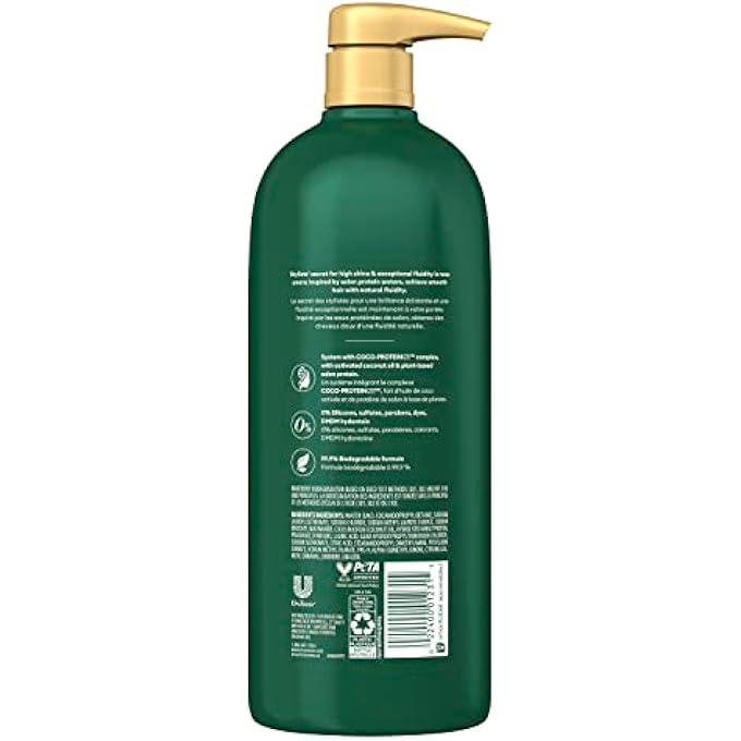 Tresemme CRUELTY-FREE PRO INFUSION FLUID SMOOTH SHAMPOO FOR SILKY & SUPPLE HAIR SULFATE FREE, INFUSED WITH NATURAL COCONUT DROPLETS + PLANT-BASED SALON PROTEIN + NIACINIMIDE 33.8OZ - Image 3