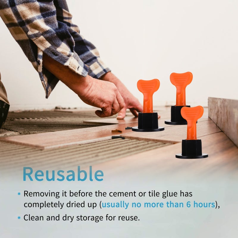 Tile Spacer, Reusable Leveling System for Efficient DIY Flooring and Wall Installation - Image 5