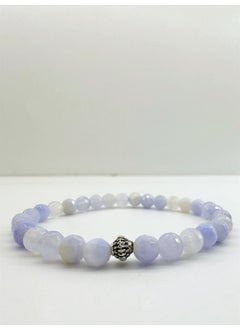 Kehribar Point Facet Cut Agate Natural Stone Bracelet  - Image 1
