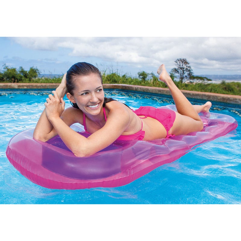 INTEX 59895EP 18-Pocket Suntanner Inflatable Pool Float Raft Lounger Swimming Mat, 74" X 28", 1 Pack, Colors May Vary - Image 4