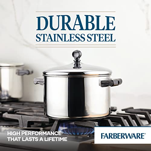 Farberware Classic Stainless Steel 4-Quart Covered Saucepot - - Silver - Image 5