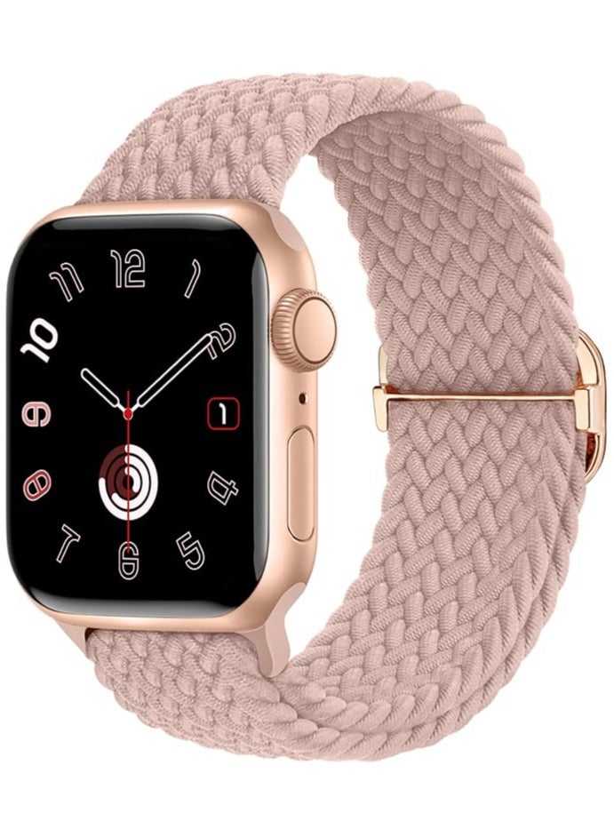 HablTech Braided Stretchy Strap Compatible for Apple Watch Band 38mm 40mm 41mm 42mm Elastic Nylon Sport Strap Wristband for Compatibility iWatch Series 11/10/9/8/7/6/5/4/SE/SE1/SE2 - Image 1