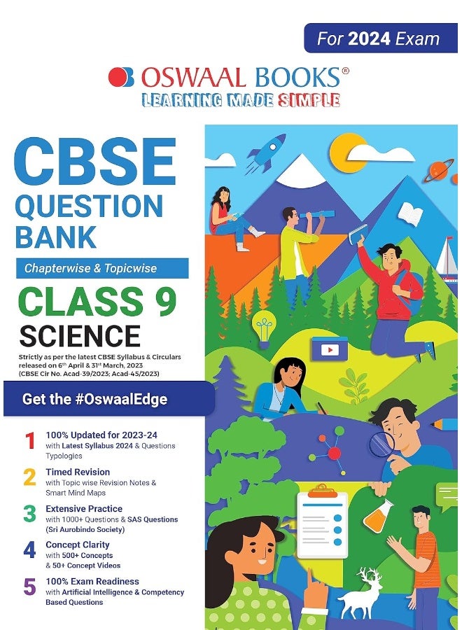 Oswaal CBSE Class 9 Science Question Bank (2024 Exam)  - Image 1