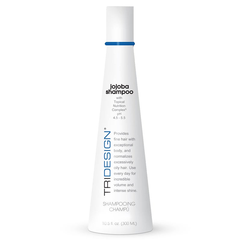 TRI Design Professional Hair Care Jojoba Oil Shampoo  Moisturizing Thickening and Nourishing for All Hair Types Daily Use Boosts Shine  Manageability 105 oz