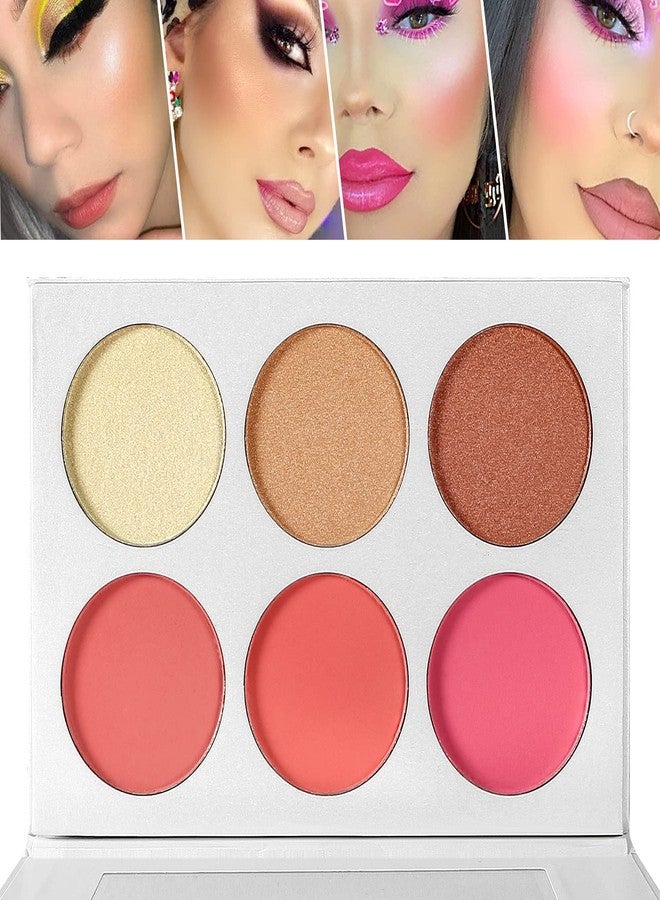 COSLUXE Blusher & Highlighter Palette, Face makeup, #Delanci Blusher Illuminator Highlighter Contour Bronzer All in One Makeup Palette,31.2G - Image 2