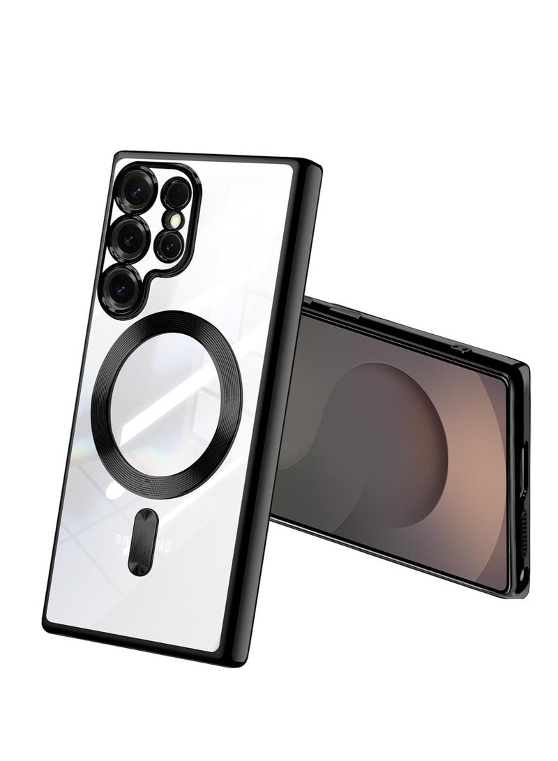 Samsung Galaxy S25 Ultra Case Cover Magnetic Support Wireless Charging Case Shockproof Anti-Yellowing Cover For Samsung Galaxy S25 Ultra 6.9-inch - Image 1