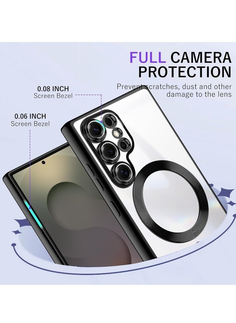 Samsung Galaxy S25 Ultra Case Cover Magnetic Support Wireless Charging Case Shockproof Anti-Yellowing Cover For Samsung Galaxy S25 Ultra 6.9-inch - Image 3