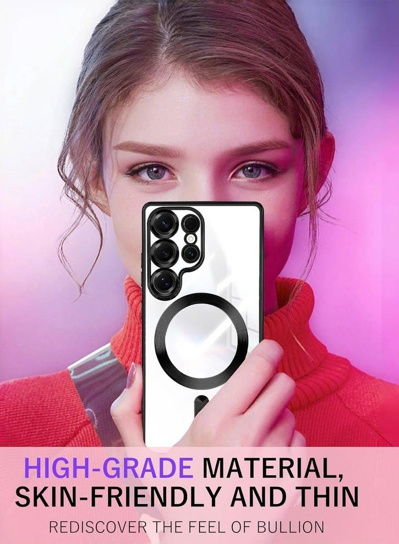 Samsung Galaxy S25 Ultra Case Cover Magnetic Support Wireless Charging Case Shockproof Anti-Yellowing Cover For Samsung Galaxy S25 Ultra 6.9-inch - Image 5