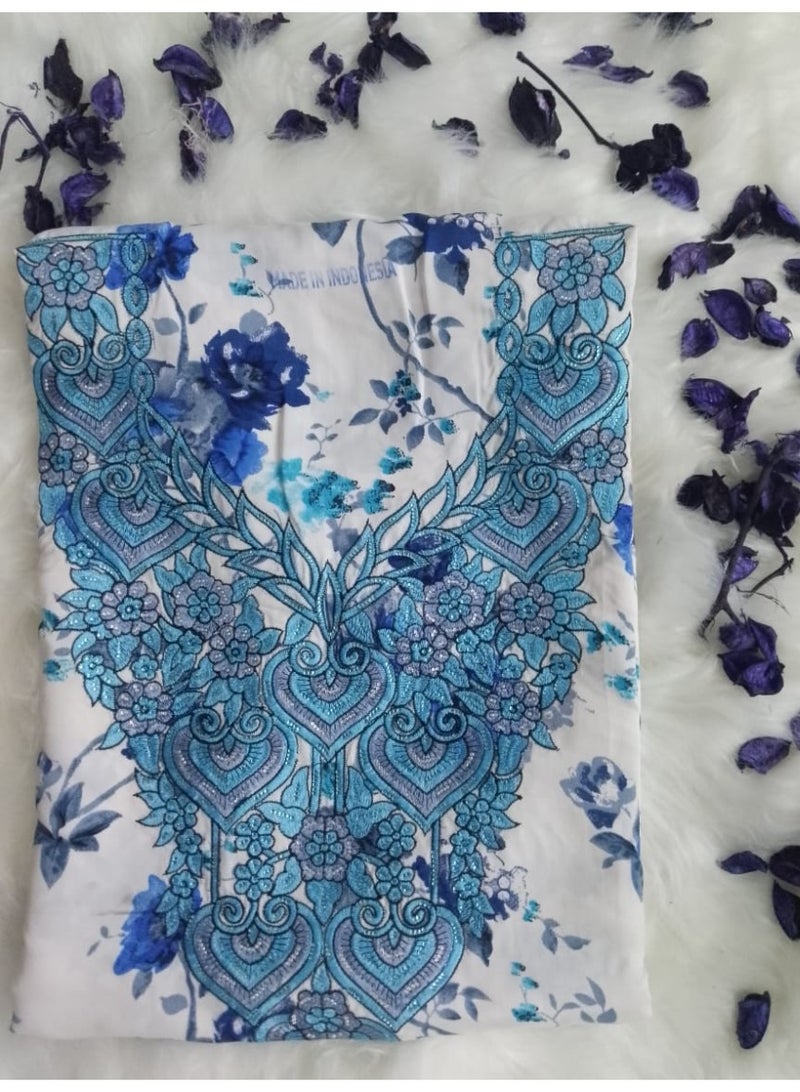 Makhawer made of the finest Indonesian silk with an embroidered design  - Image 2