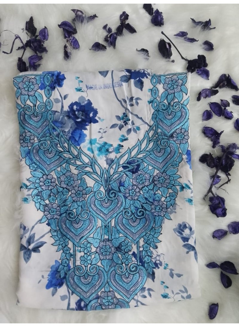 Makhawer made of the finest Indonesian silk with an embroidered design  - Image 1