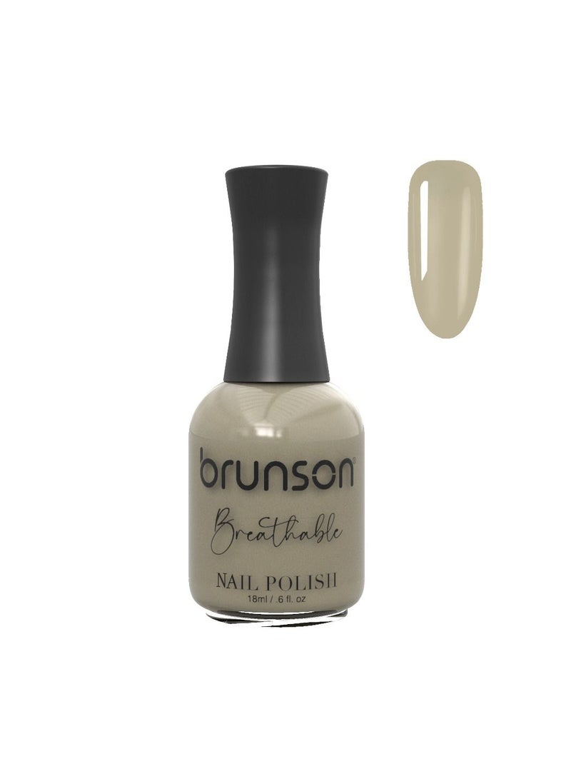 Brunson Breathable Nail Polish Halal Nail Lacquer Wudu friendly Quick Dry long lasting but easy peel off Glossy Shine Water Based Nail paint 18ml