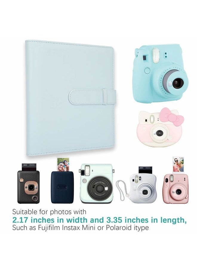 Kintion 256 Pockets Mini Photo Album for Polaroid Pictures,Compatible with Fujifilm Instax Mini 12 11 9 99 8+ 8 7S 90 70 50S 40 26 25 Evo Instant Camera/Mini Link SP-1 Instant Printer (Ice Blue)  - Image 2