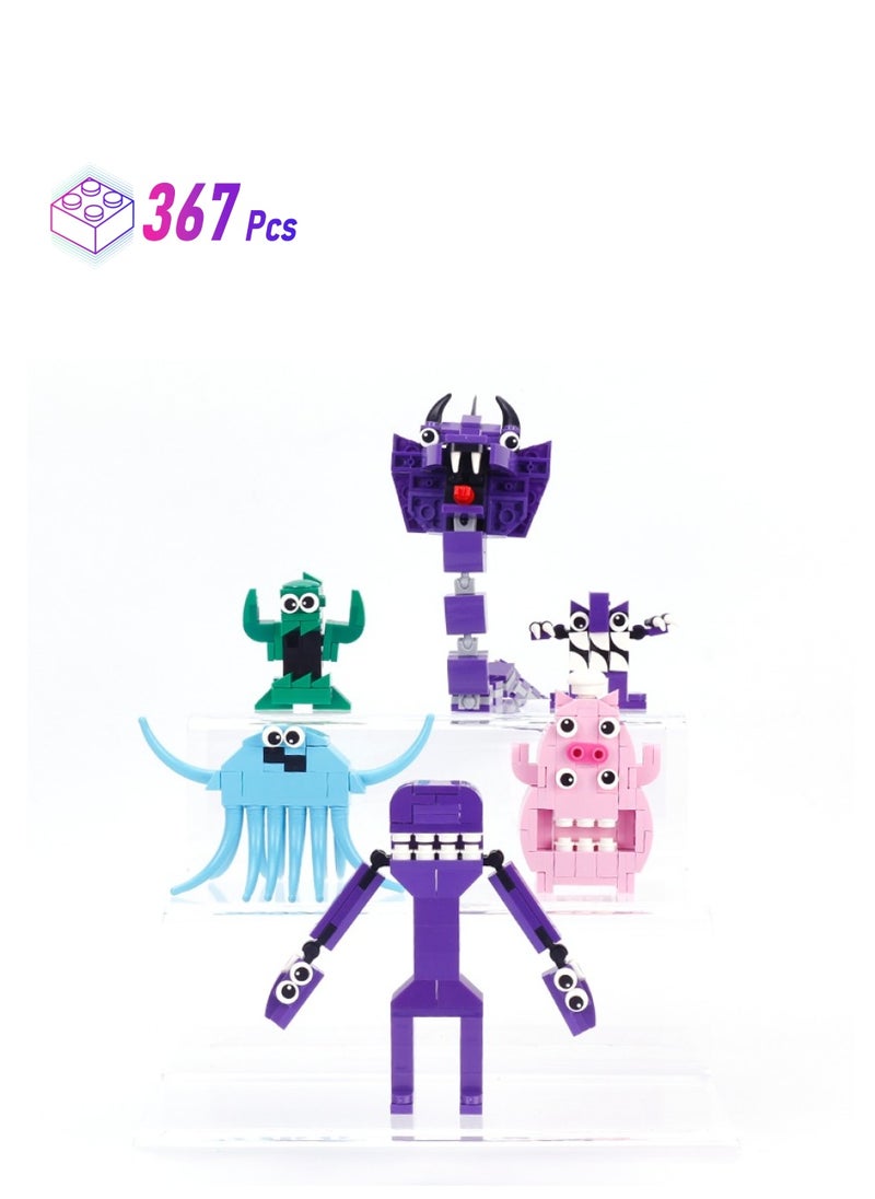367 قطعة مجموعة من 6 قطع من كتل البناء toy ثالث ربع حديقة بانبان هدايا لأفكار يوم الأطفال هدايا للأشخاص البالغين والأطفال  - Image 1
