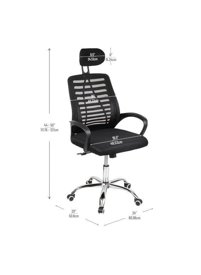 كرسي مكتب، كرسي مكتب مريح، كرسي كمبيوتر مريح، كرسي ألعاب قابل للتعديل الارتفاع مع عجلات، كرسي شبكي دوار لدعم أسفل الظهر، كرسي مكتب منزلي، كرسي دراسة (BGY-01) - Image 3