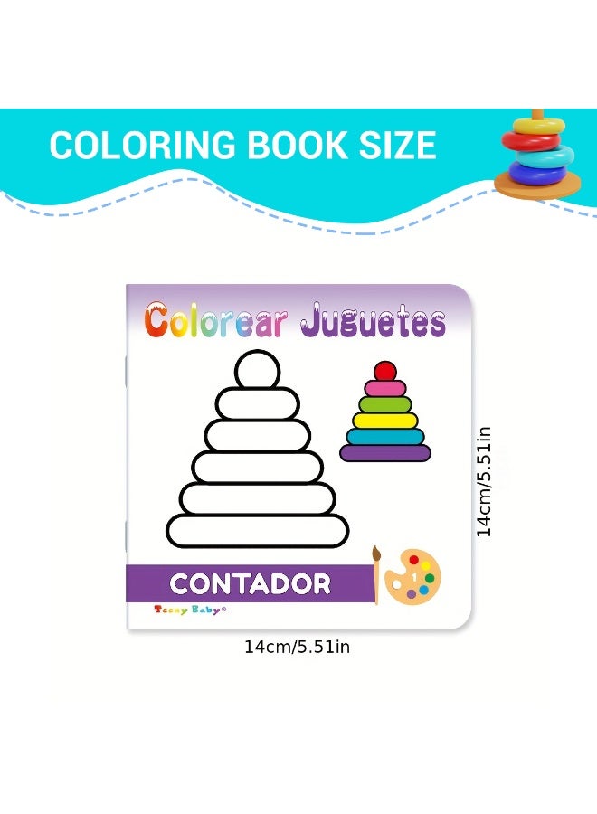 2 Sets Children's Sketchbook 14cm*14cm Children's Color Sketchbook Children's Color Sketchbook Children's Coloring Book Preschool Children Hand Drawing Ability Cultivation Art Cultivation Montessori Game Design Classroom Teaching Aids Opening Season Back to School Gift - Image 4
