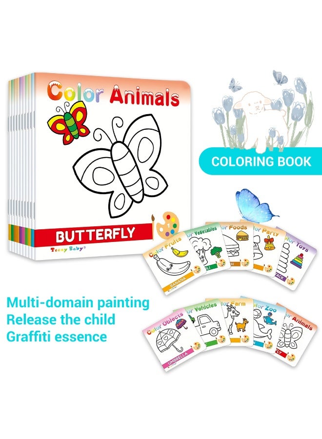 2 Sets Children's Sketchbook 14cm*14cm Children's Color Sketchbook Children's Color Sketchbook Children's Coloring Book Preschool Children Hand Drawing Ability Cultivation Art Cultivation Montessori Game Design Classroom Teaching Aids Opening Season Back to School Gift - Image 2