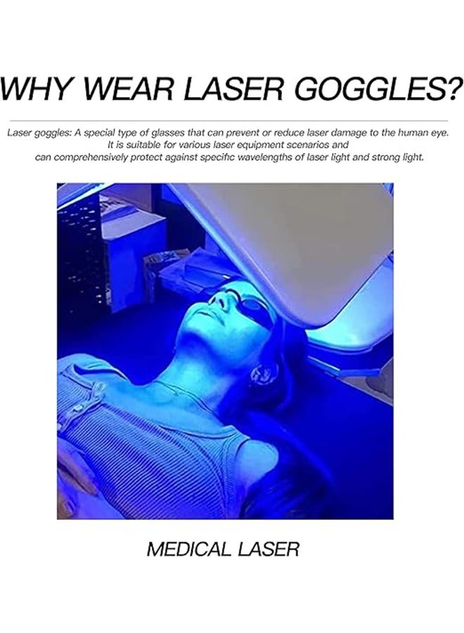 Generic Adjustable Ipl Safety Glasses, Sunlight goggles, Red Light Therapy and Hair Removal Treatment, Beauty Patient Protective Goggle, Used for LED, and Ultraviolet Therapy - 2 Pack  - Image 4