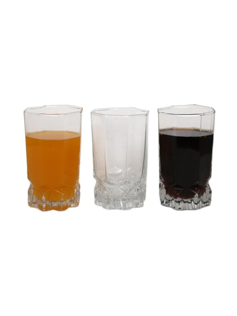 Somil Clear Elegance Timeless Glass Designs for Every Occasion 300 ml Capacity Pack of 4 Size 115 X 7 X 7 Cm - Image 2