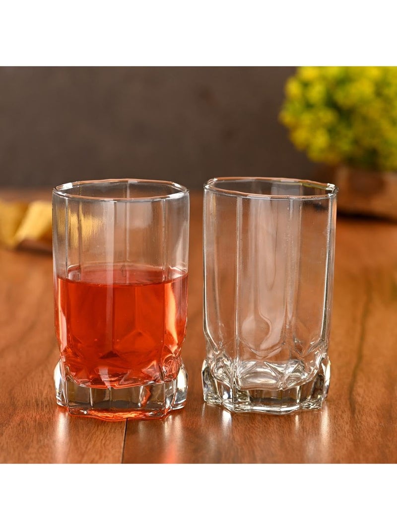 Somil Clear Elegance Timeless Glass Designs for Every Occasion 300 ml Capacity Pack of 4 Size 115 X 7 X 7 Cm - Image 5